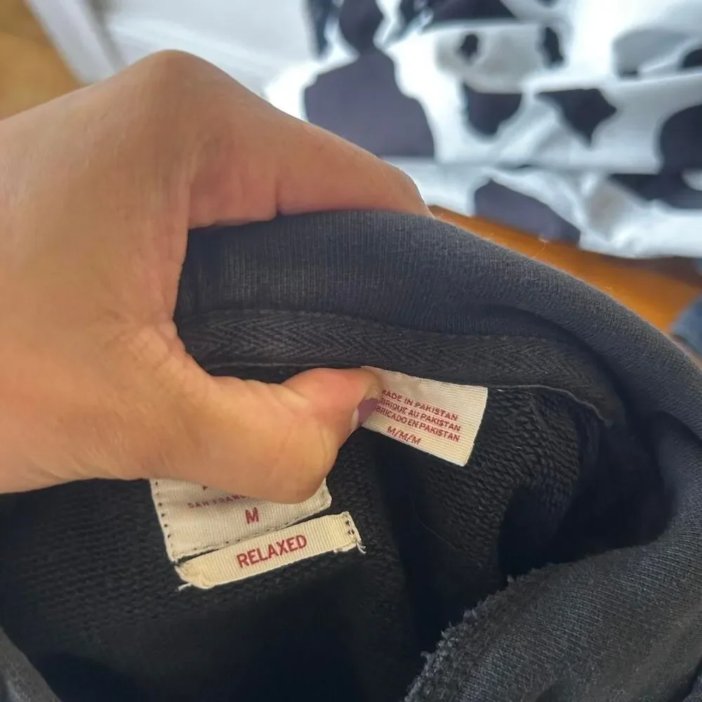 Faded Black Hoodie